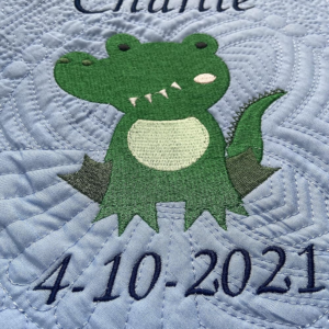 Gator Personalized Baby Blanket