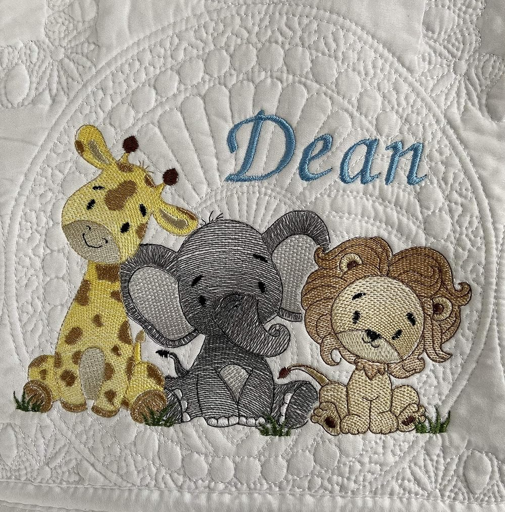 Animals Personalized Baby Blanket