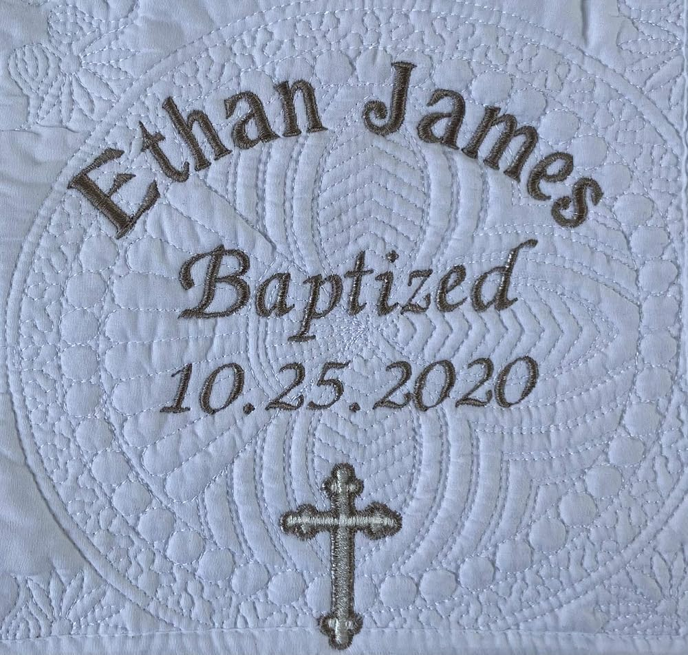 Christening & Baptism Personalized Baby Blanket