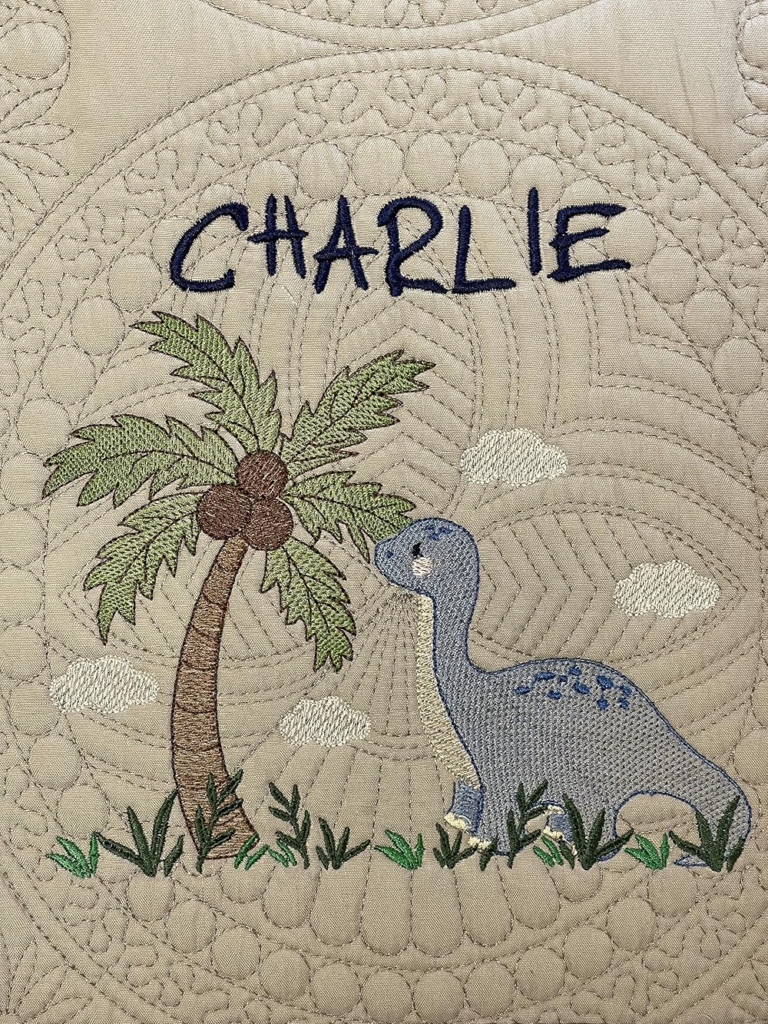 Dino Personalized Baby Blanket